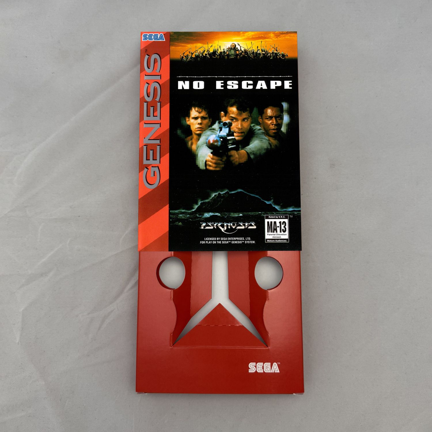 No Escape | NTSC | Sega Genesis | Genesis | En | Reproduction Box and Inner Tray