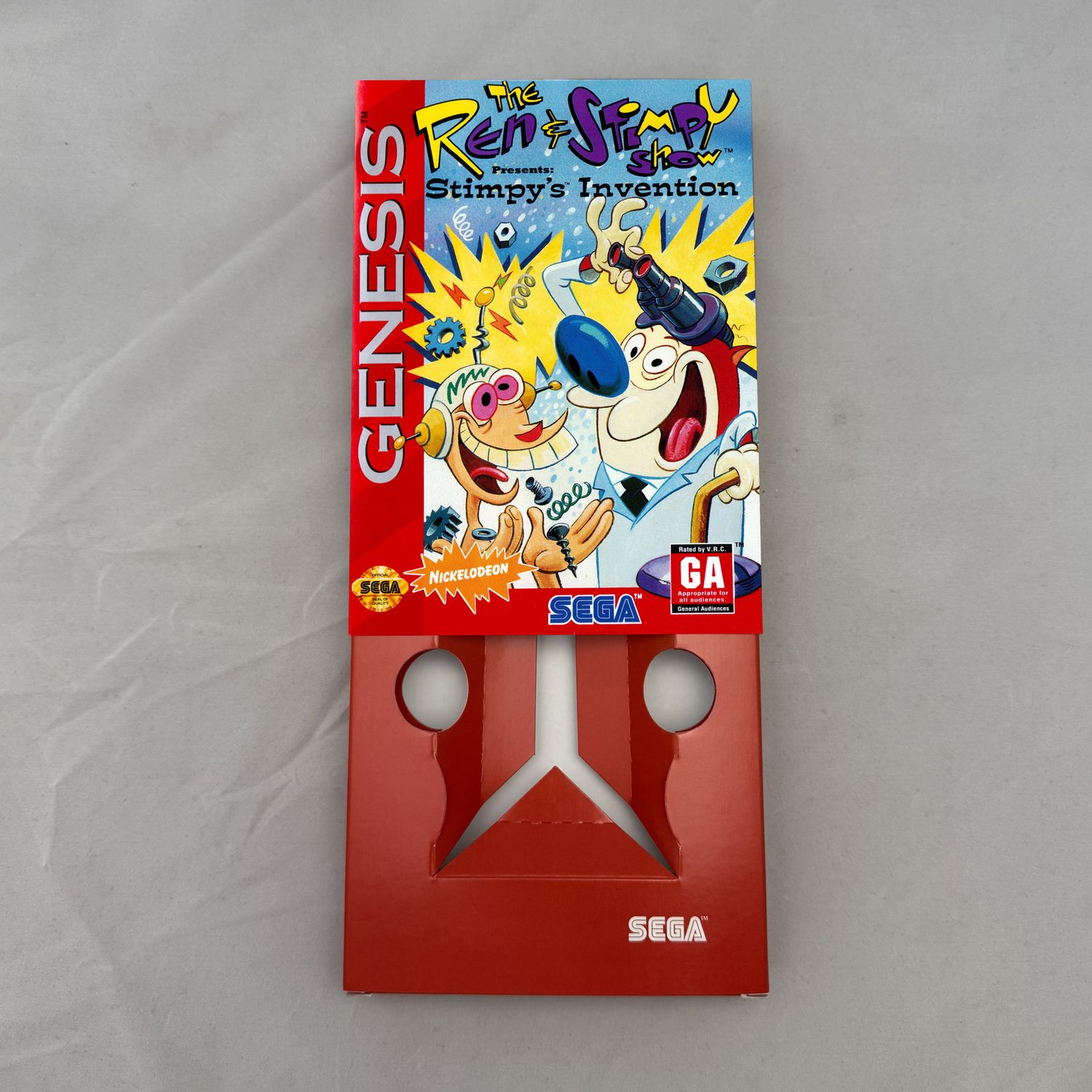 Ren &amp; Stimpy - Stimpy&#39;s Invention | NTSC | Sega Genesis | Genesis | En | Reproduction Box and Inner Tray