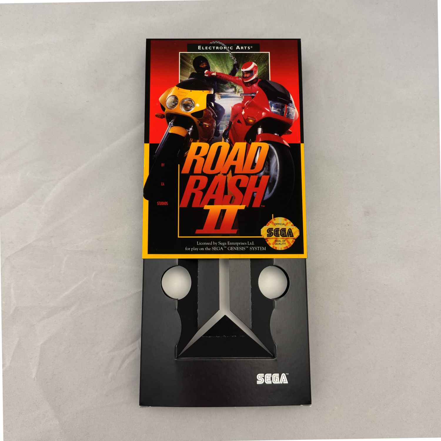 Road Rash 2 | NTSC | Sega Genesis | Genesis | En | Reproduction Box and Inner Tray