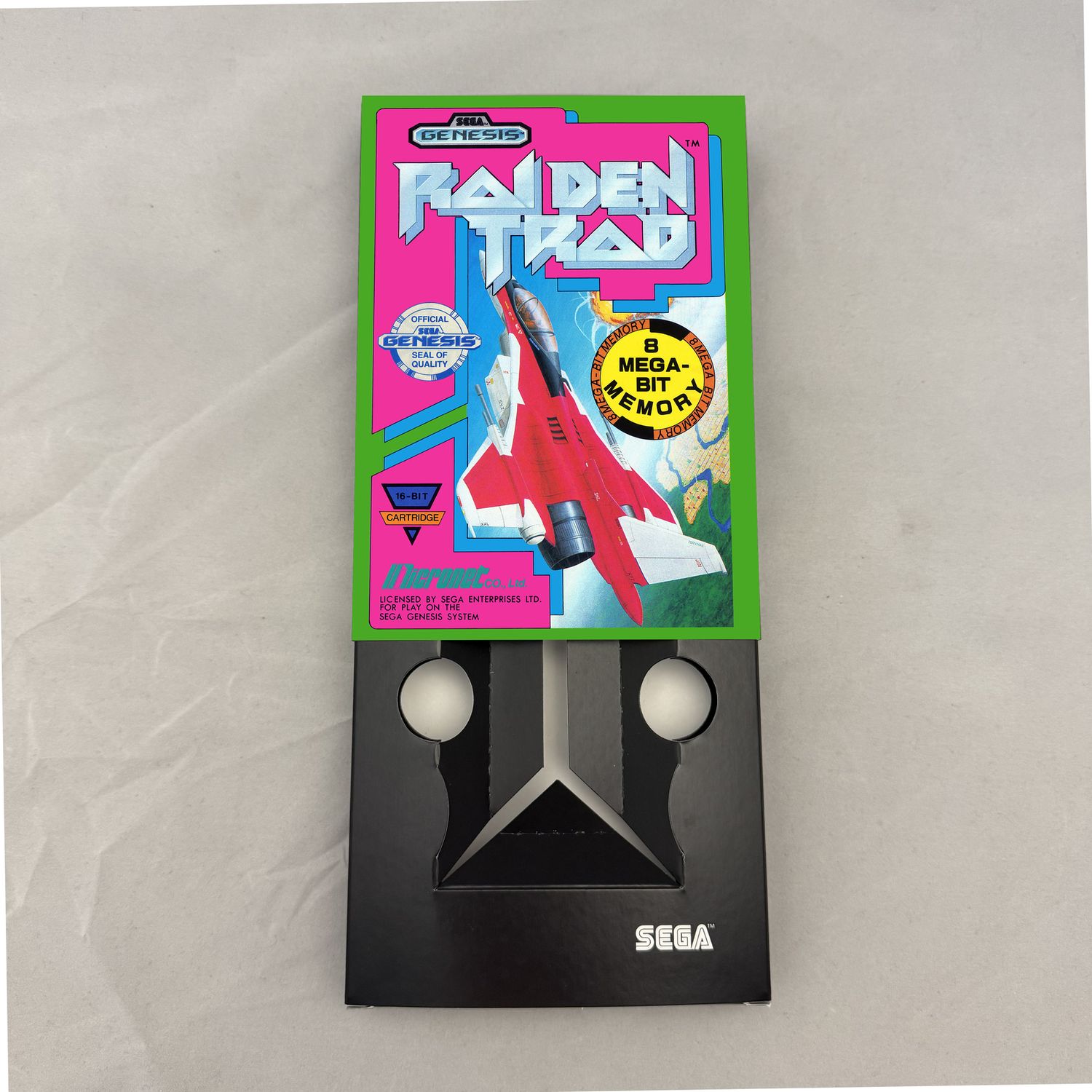 Raiden Trad | NTSC | Sega Genesis | Genesis | En | Reproduction Box and Inner Tray