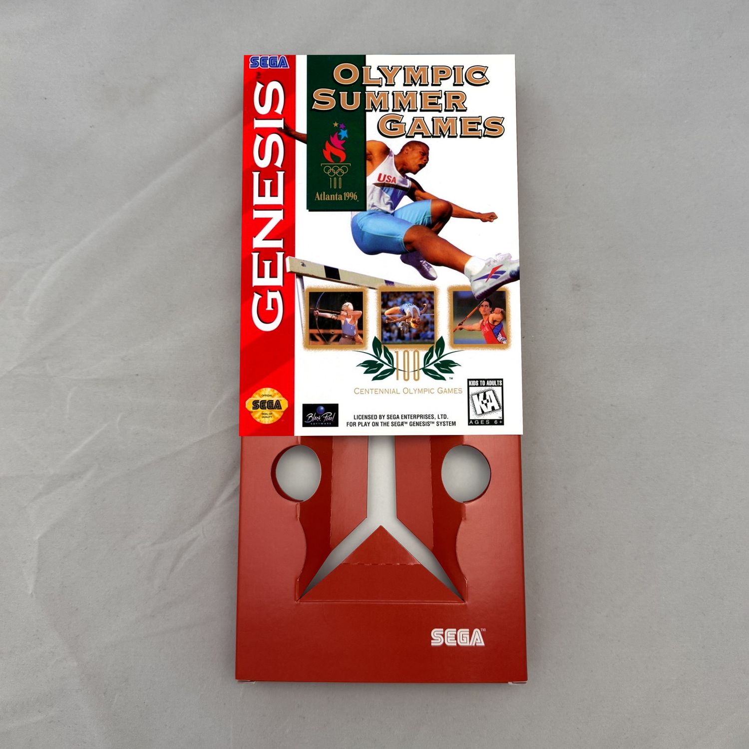 Olympic Summer Games: Atlanta 1996 | NTSC | Sega Genesis | Genesis | En | Reproduction Box and Inner Tray