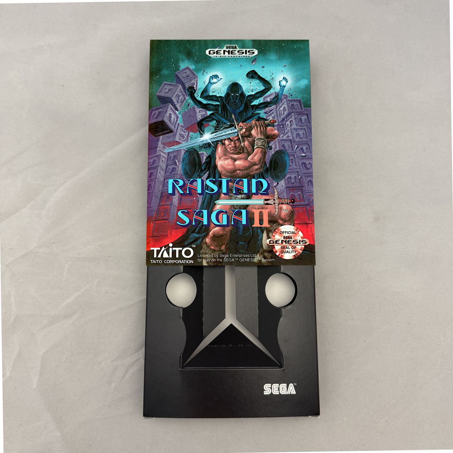 Rastan Saga 2 | NTSC | Sega Genesis | Genesis | En | Reproduction Box and Inner Tray