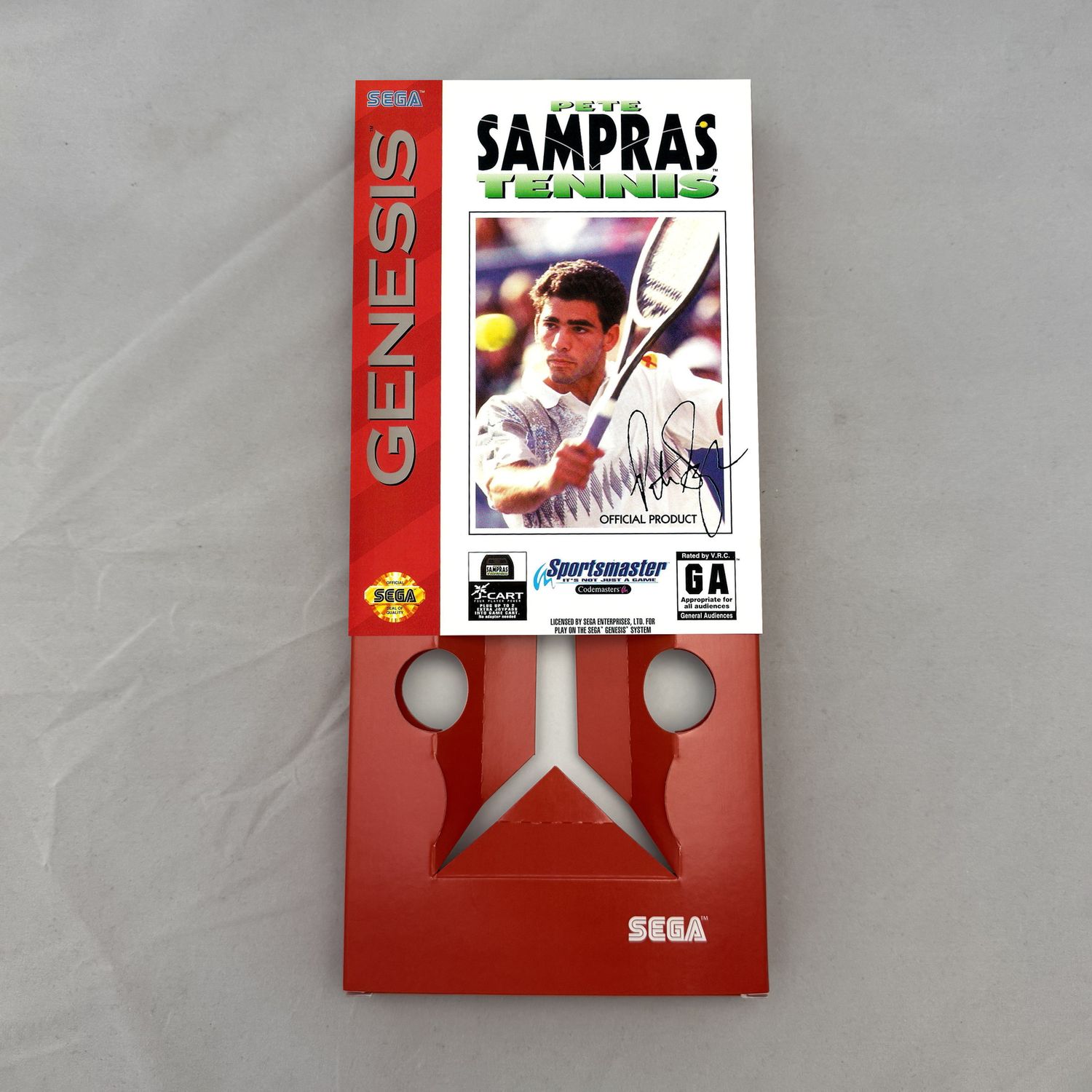Pete Sampras Tennis | NTSC | Sega Genesis | Genesis | En | Reproduction Box and Inner Tray