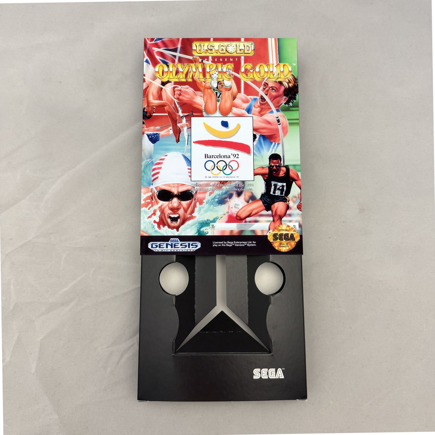 Olympic Gold: Barcelona &#39;92 | NTSC | Sega Genesis | Genesis | En | Reproduction Box and Inner Tray