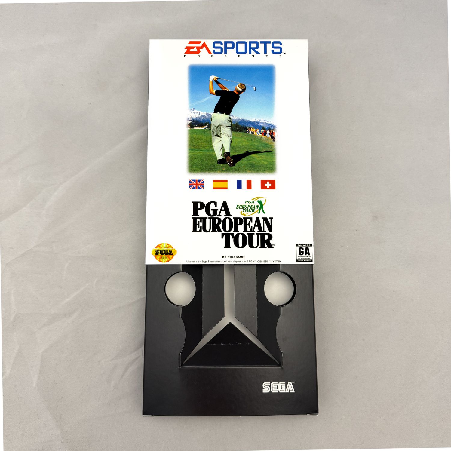 PGA European Tour | NTSC | Sega Genesis | Genesis | En | Reproduction Box and Inner Tray