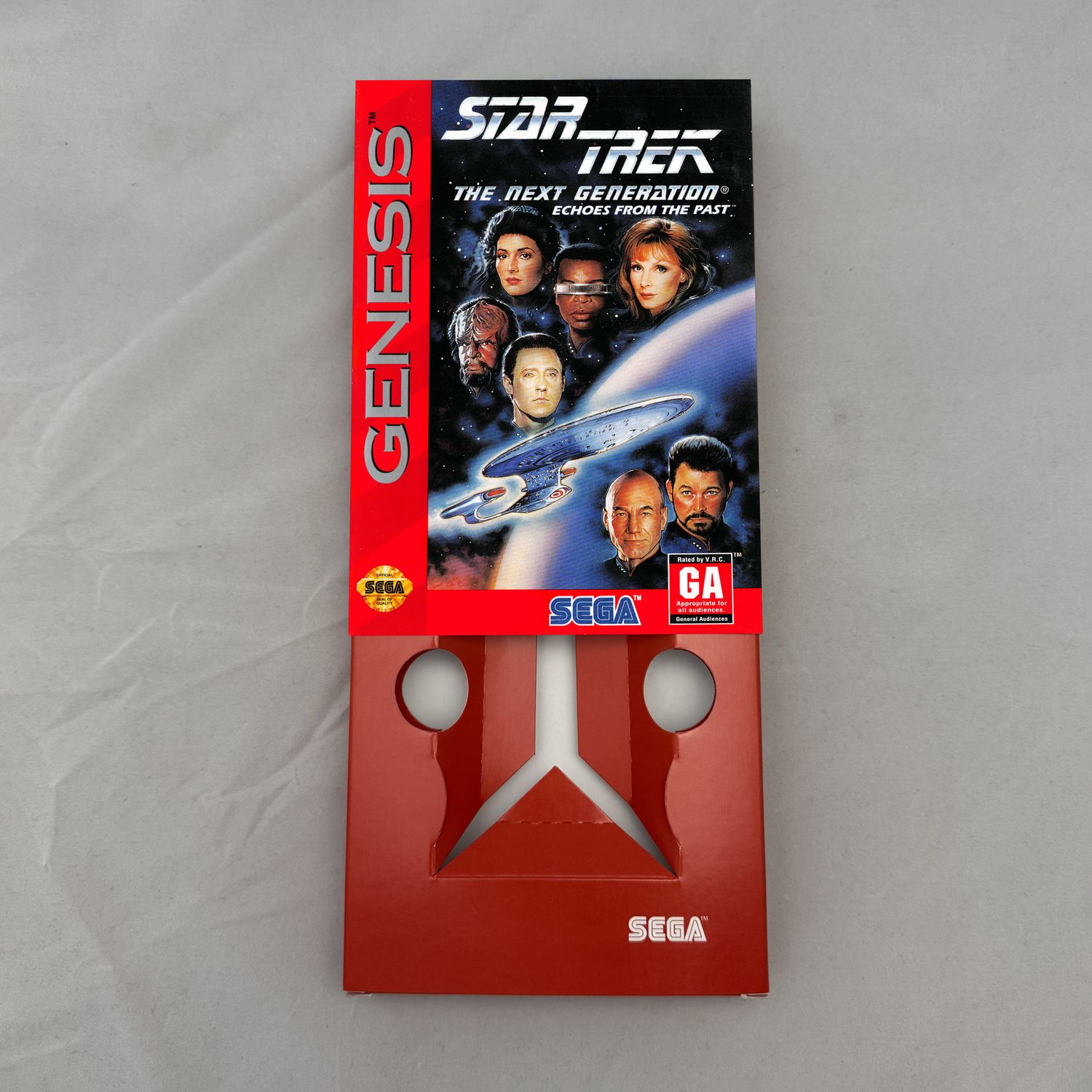 Star Trek: The Next Generation: Echoes From the Past | NTSC | Sega Genesis | Genesis | En | Reproduction Box and Inner Tray