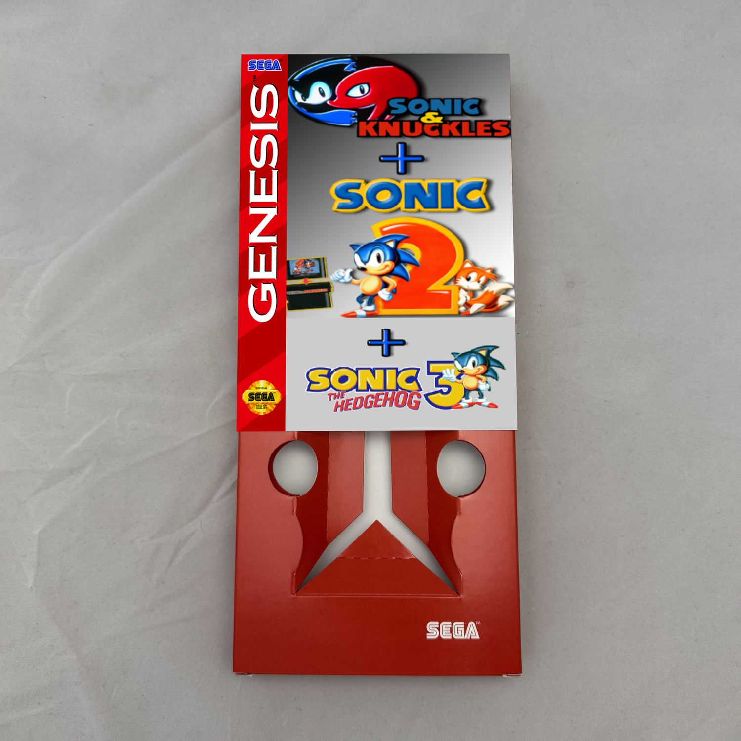 Sonic the Hedgehog 3 &amp; Knuckles | NTSC | Sega Genesis | Genesis | En | Reproduction Box and Inner Tray