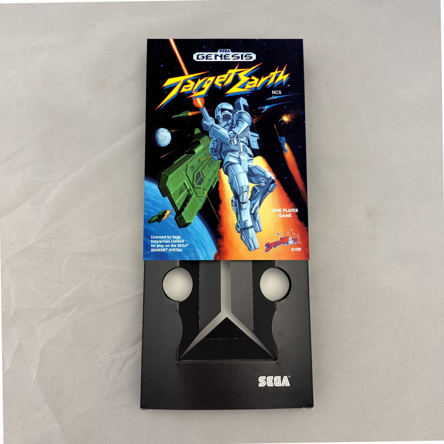 Target Earth Megadrve | NTSC | Sega Genesis | Genesis | En | Reproduction Box and Inner Tray