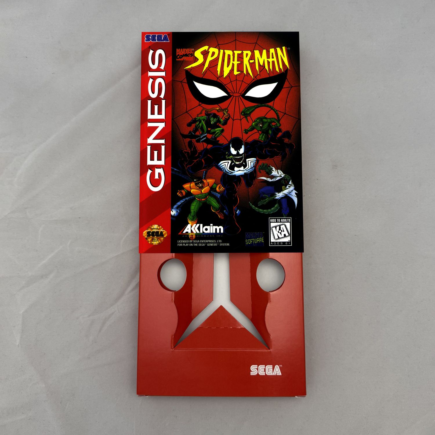 Spider-Man: The Animated Series | NTSC | Sega Genesis | Genesis | En | Reproduction Box and Inner Tray