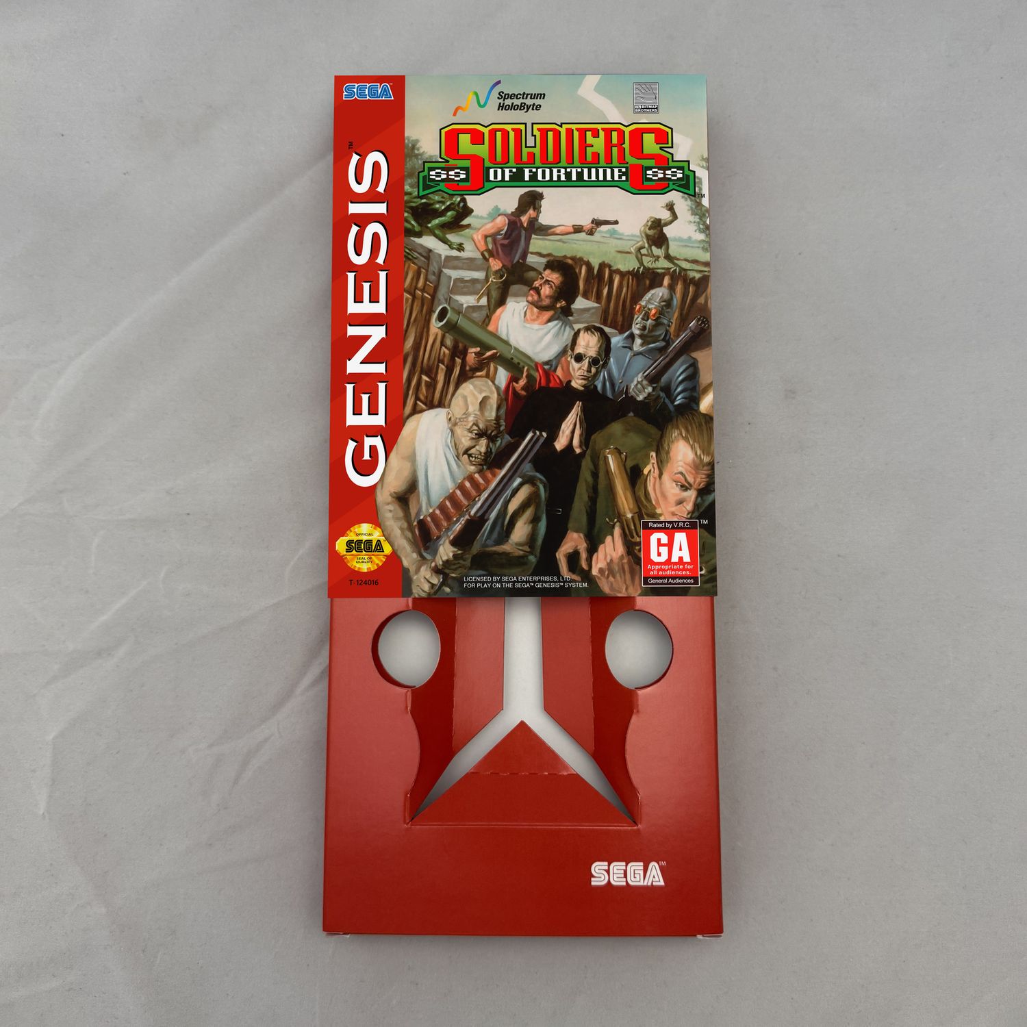 Soldiers of Fortune | NTSC | Sega Genesis | Genesis | En | Reproduction Box and Inner Tray