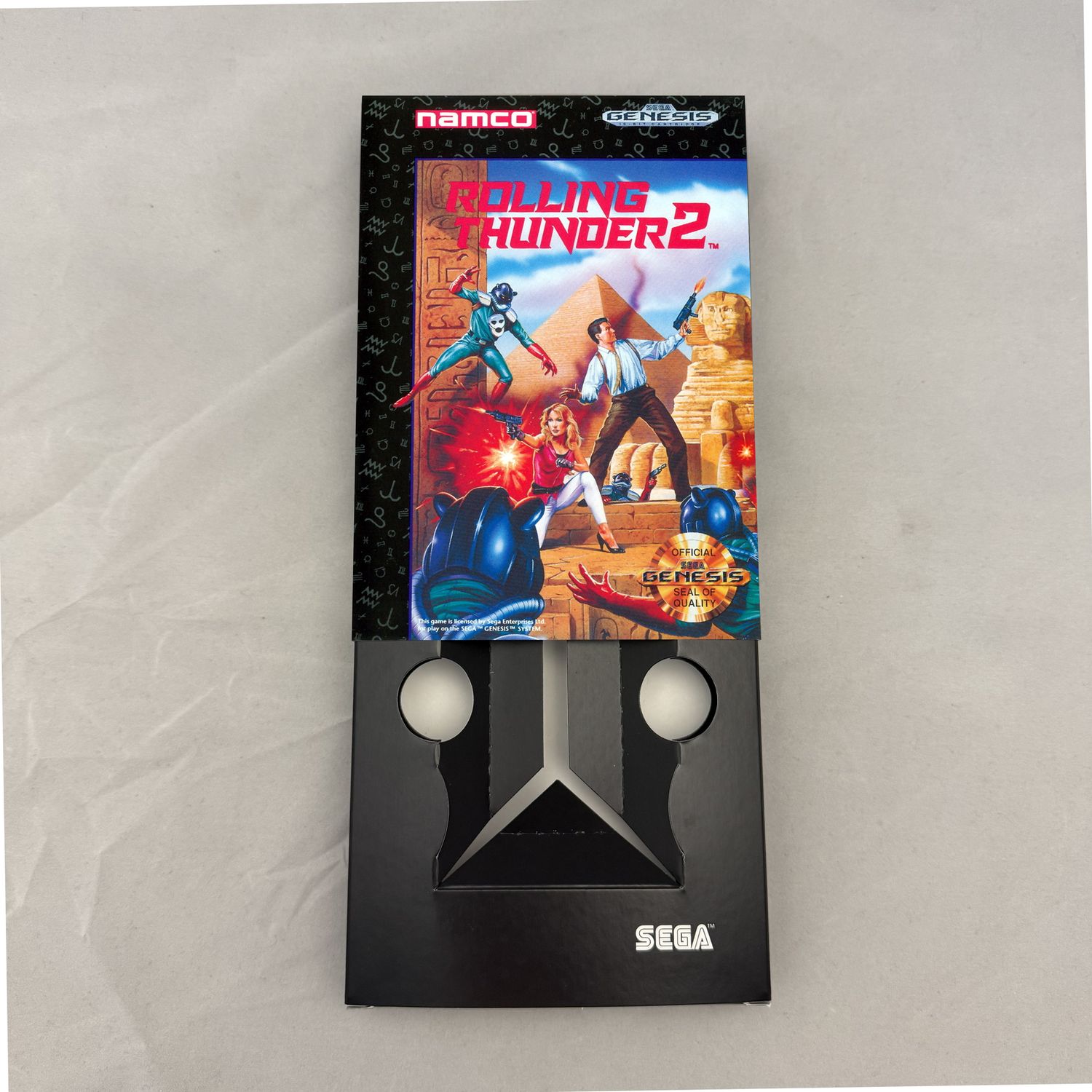 Rolling Thunder 2 | NTSC | Sega Genesis | Genesis | En | Reproduction Box and Inner Tray