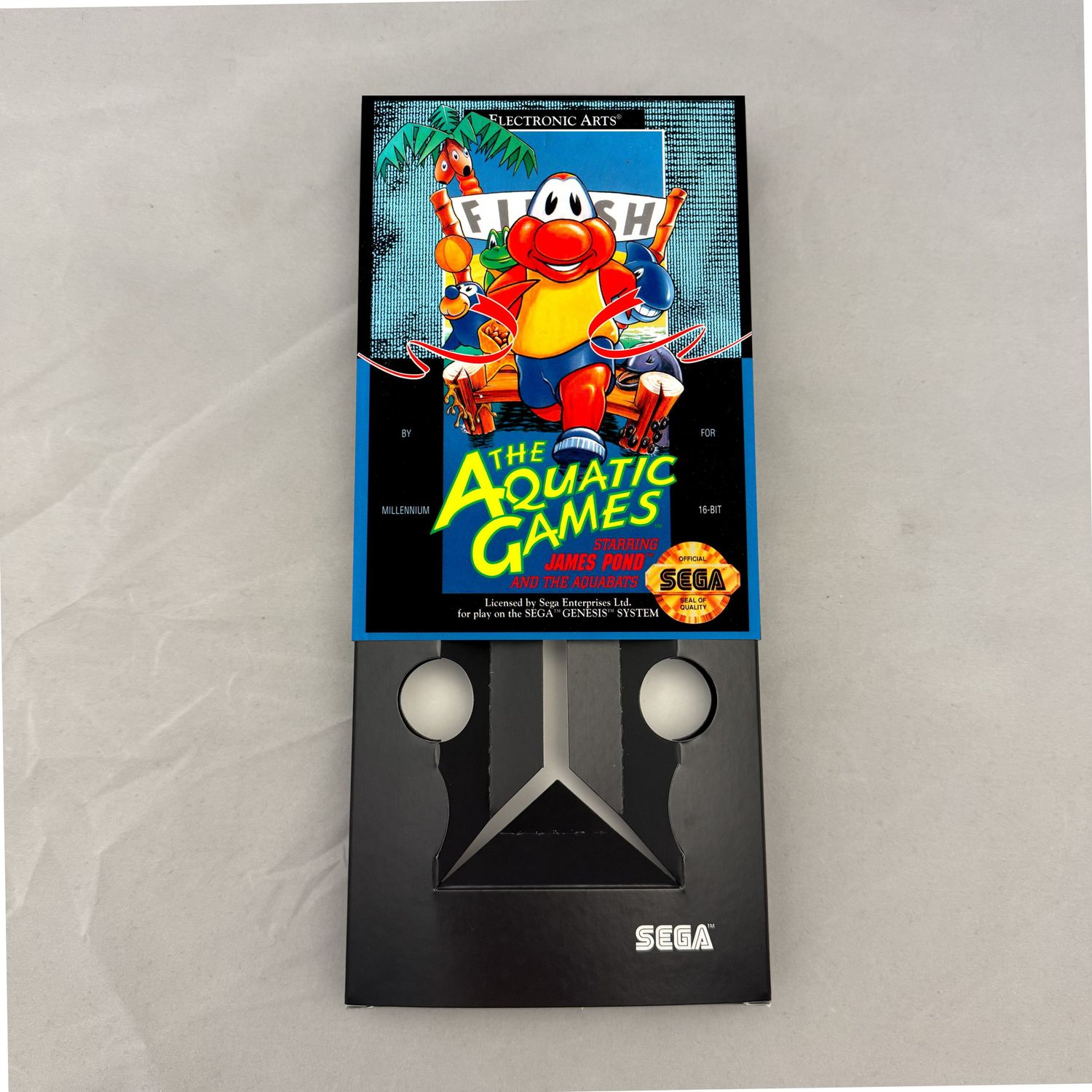 The Aquatic Games Starring James Pond and the Aquabats | NTSC | Sega Genesis | Genesis | En | Reproduction Box and Inner Tray