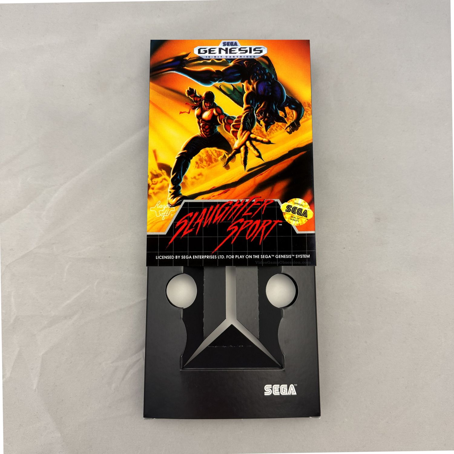Slaughter Sport/Fat Man | NTSC | Sega Genesis | Genesis | En | Reproduction Box and Inner Tray
