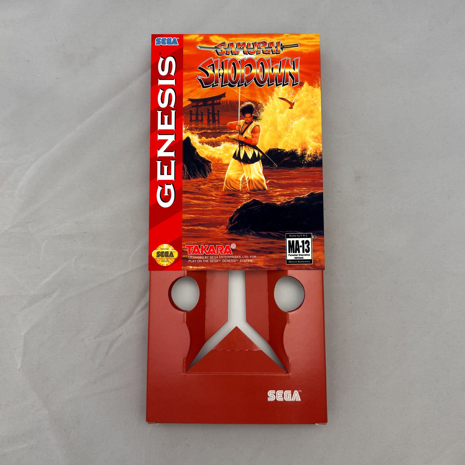 Samurai Shodown | NTSC | Sega Genesis | Genesis | En | Reproduction Box and Inner Tray