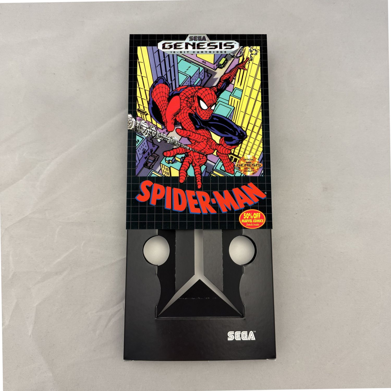 Spider-Man vs. the Kingpin | NTSC | Sega Genesis | Genesis | En | Reproduction Box and Inner Tray