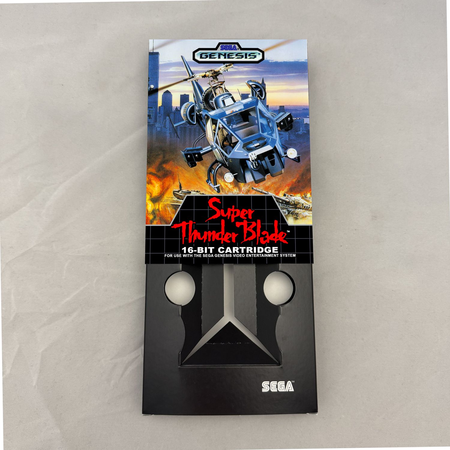 Super Thunder Blade | NTSC | Sega Genesis | Genesis | En | Reproduction Box and Inner Tray