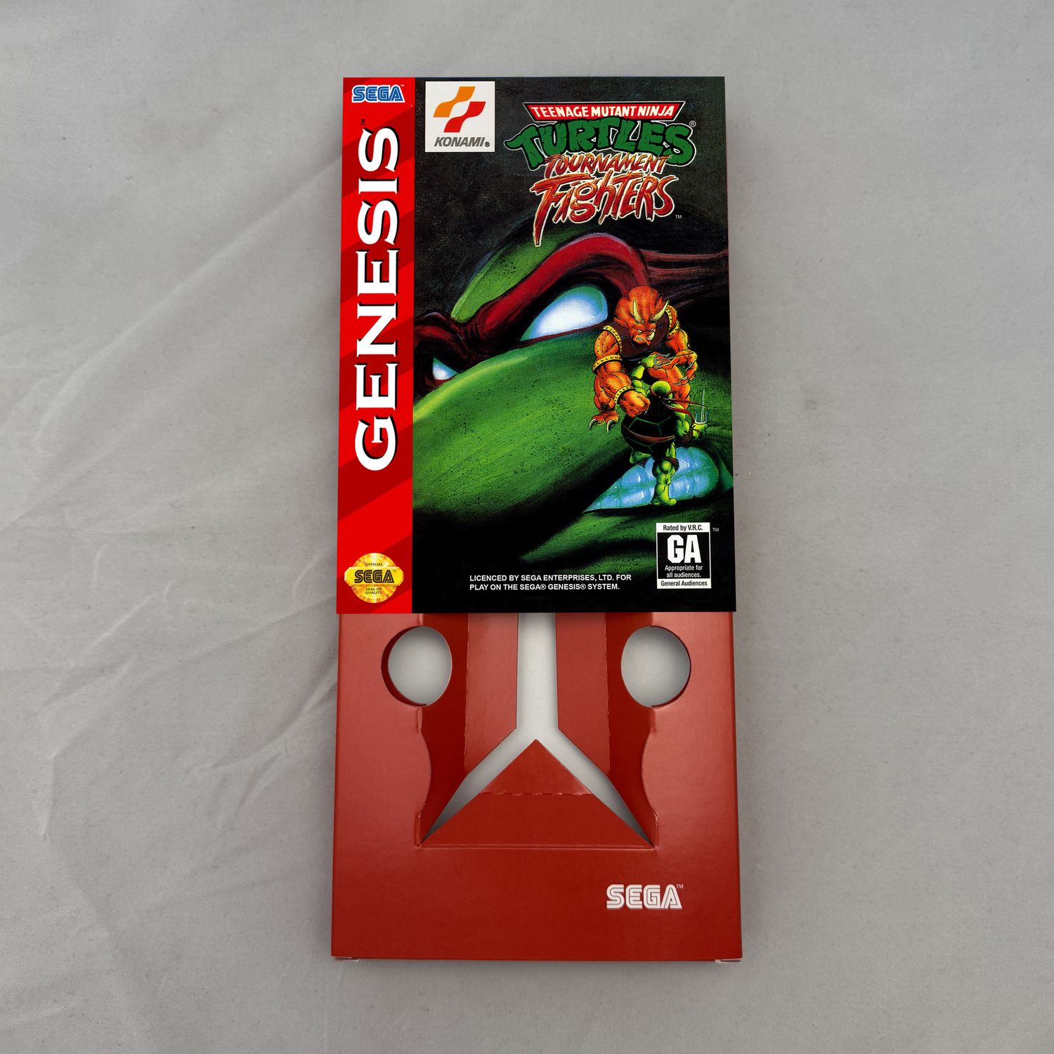 Teenage Mutant Ninja Turtles: Tournament Fighters | NTSC | Sega Genesis | Genesis | En | Reproduction Box and Inner Tray