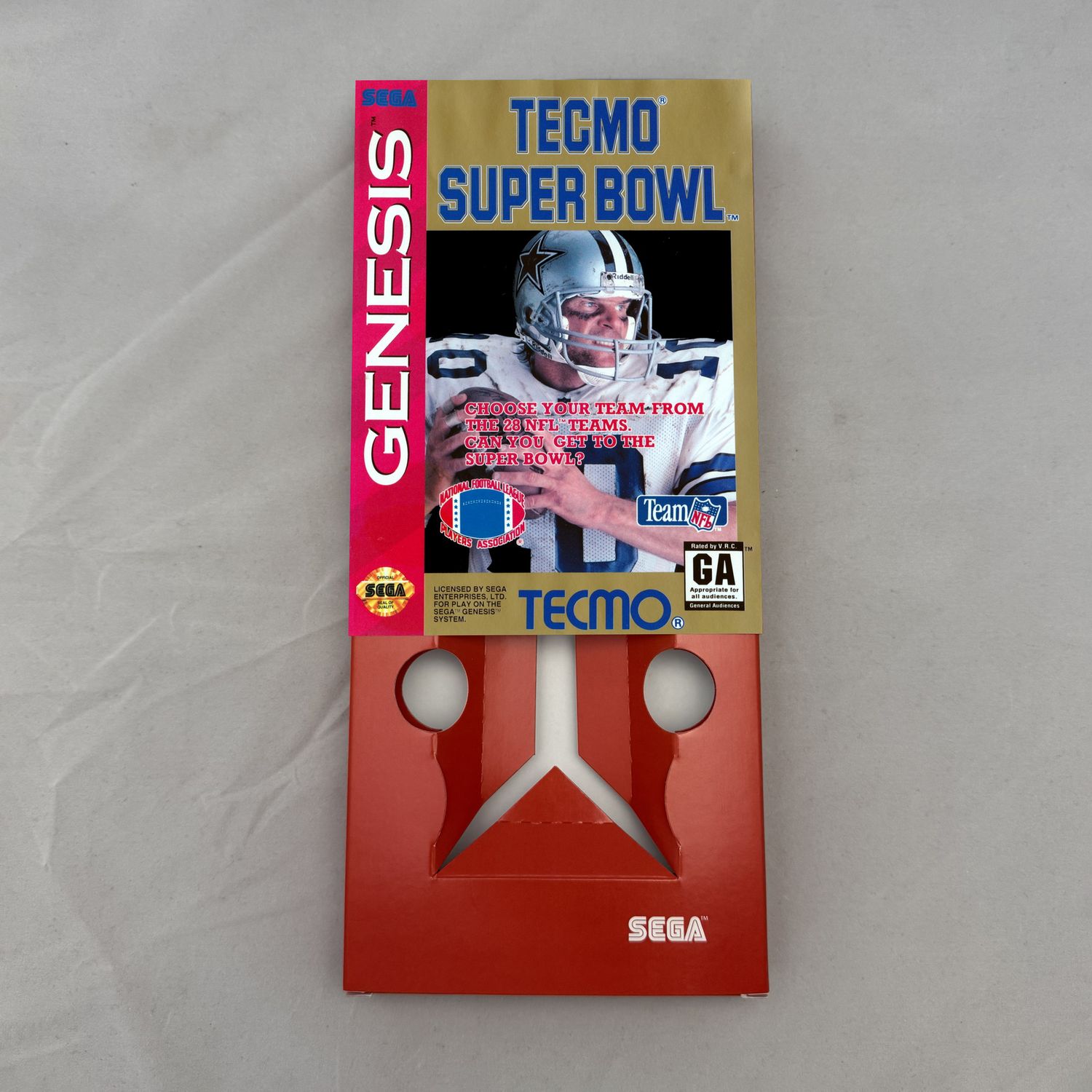 Tecmo Super Bowl | NTSC | Sega Genesis | Genesis | En | Reproduction Box and Inner Tray