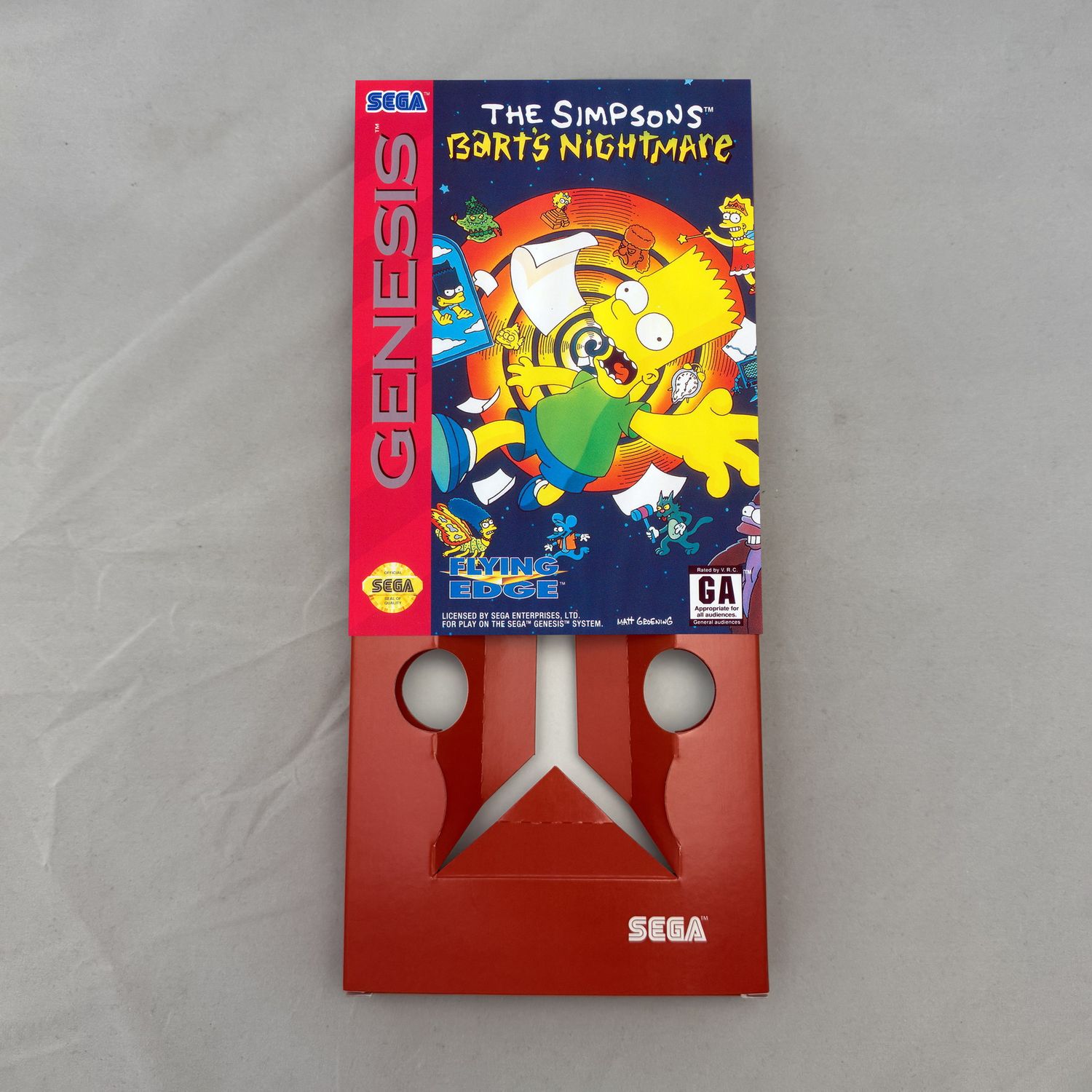 The Simpsons: Bart&#39;s Nightmare | NTSC | Sega Genesis | Genesis | En | Reproduction Box and Inner Tray