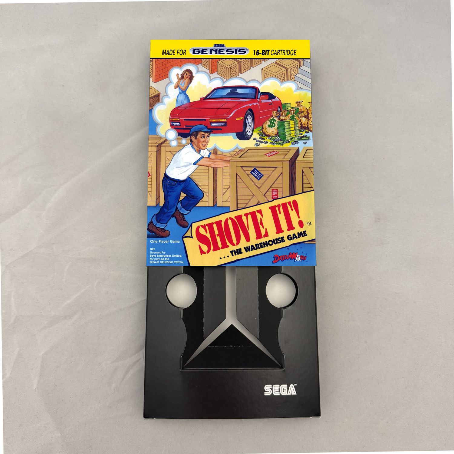 Shove It! ...The Warehouse Game | NTSC | Sega Genesis | Genesis | En | Reproduction Box and Inner Tray