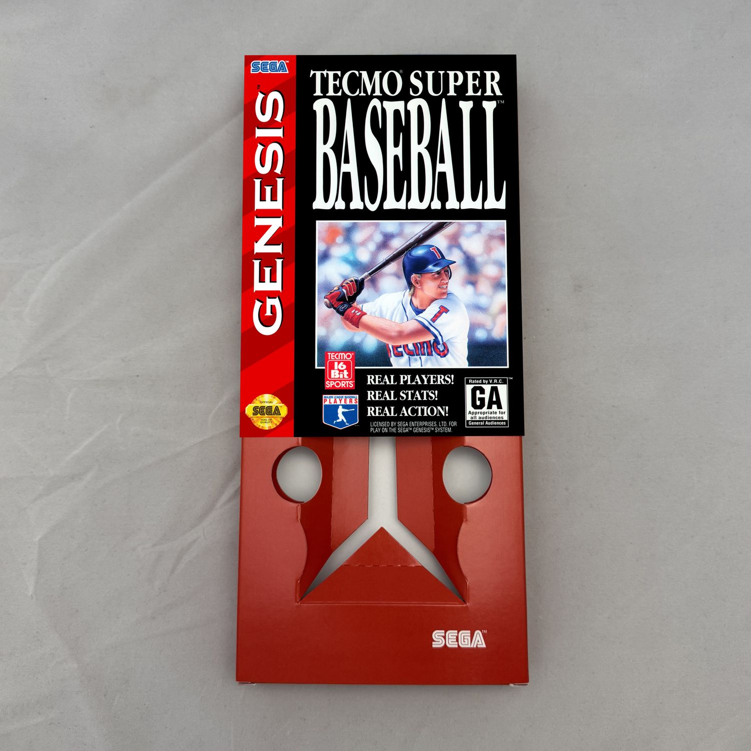 Tecmo Super Baseball | NTSC | Sega Genesis | Genesis | En | Reproduction Box and Inner Tray