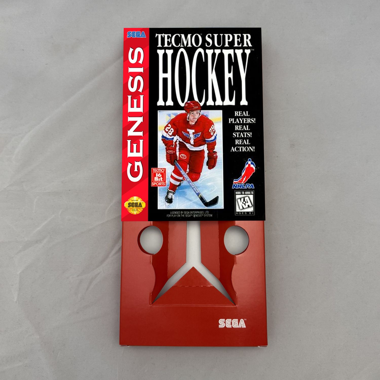 Tecmo Super Hockey | NTSC | Sega Genesis | Genesis | En | Reproduction Box and Inner Tray