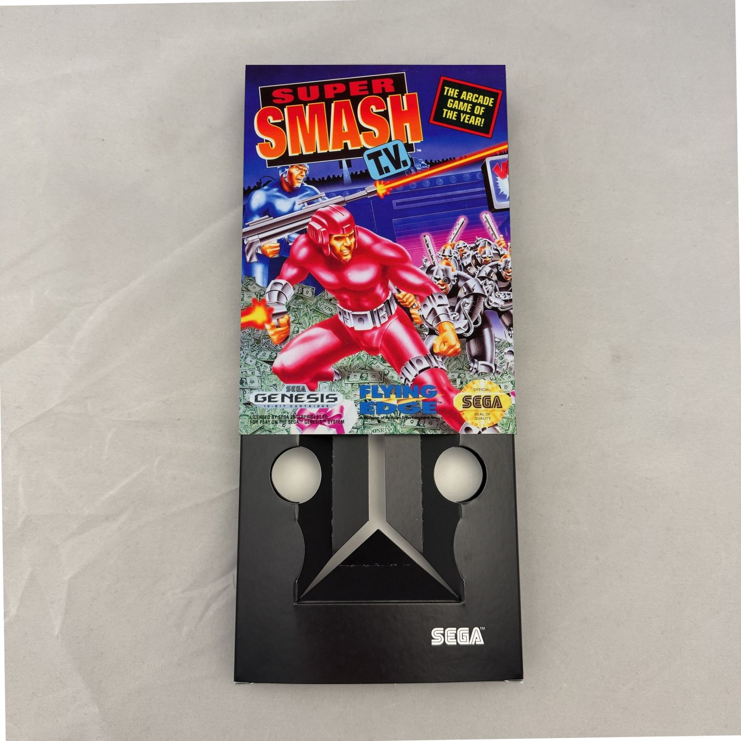 Super Smash TV | NTSC | Sega Genesis | Genesis | En | Reproduction Box and Inner Tray