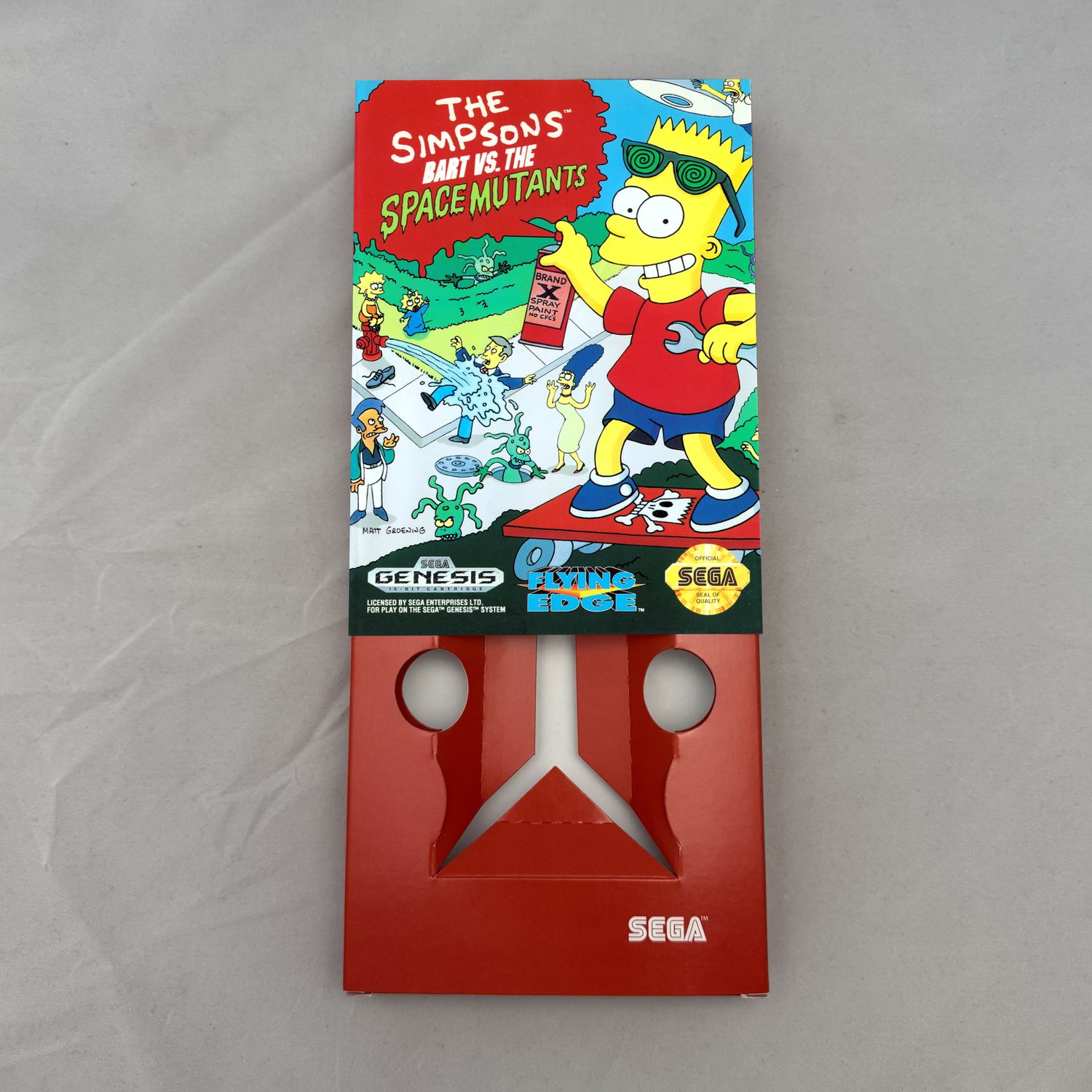 The Simpsons - Bart vs. the Space Mutants | NTSC | Sega Genesis | Genesis | En | Reproduction Box and Inner Tray