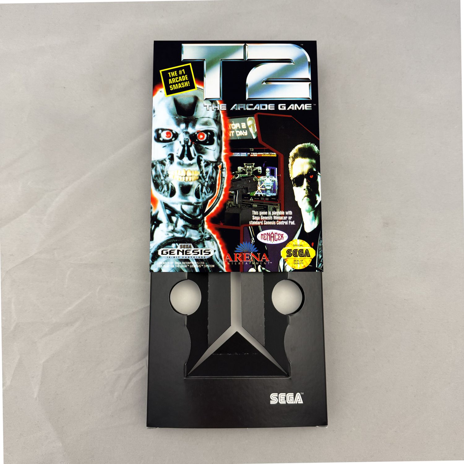 T2 - The Arcade Game | NTSC | Sega Genesis | Genesis | En | Reproduction Box and Inner Tray