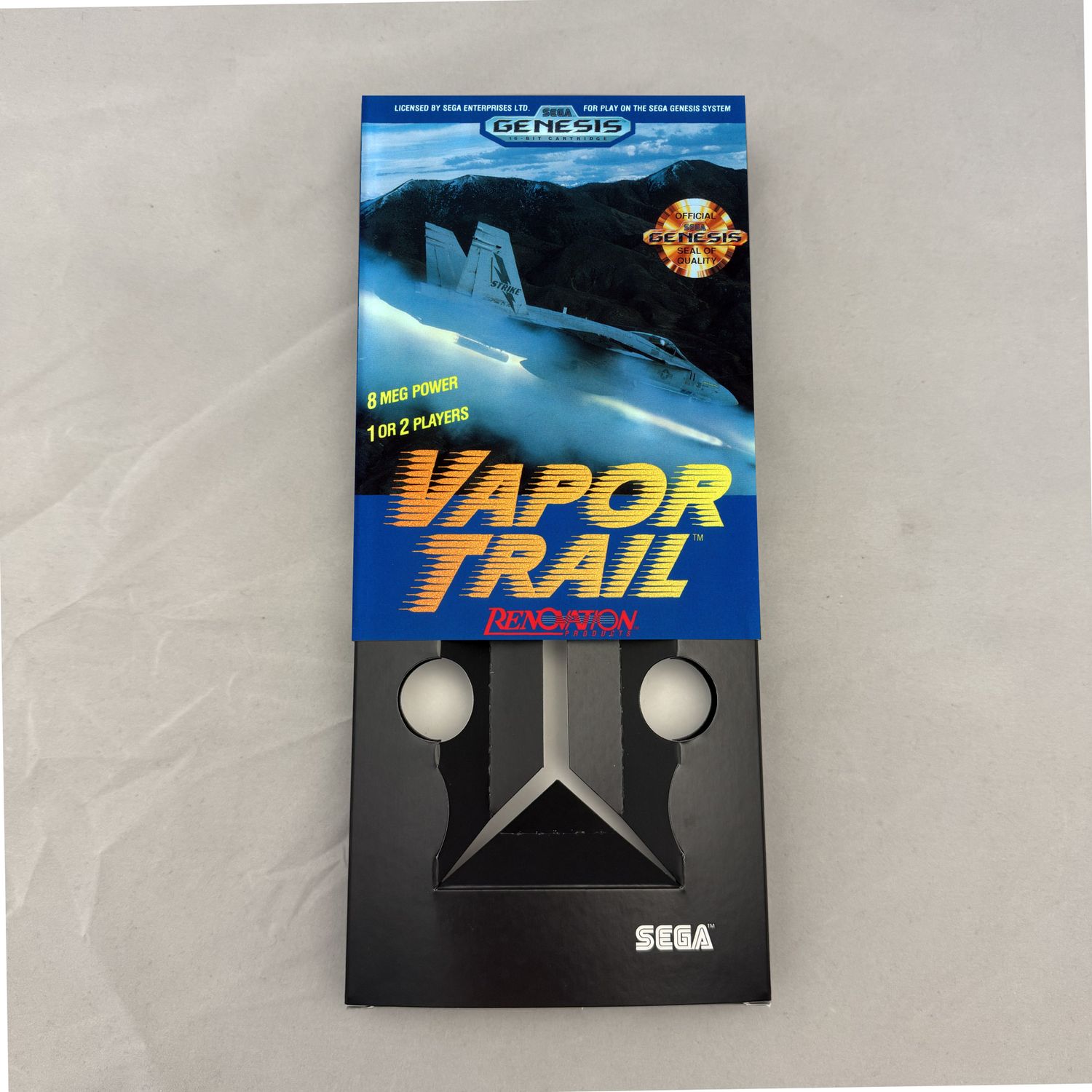 Vapor Trail | NTSC | Sega Genesis | Genesis | En | Reproduction Box and Inner Tray