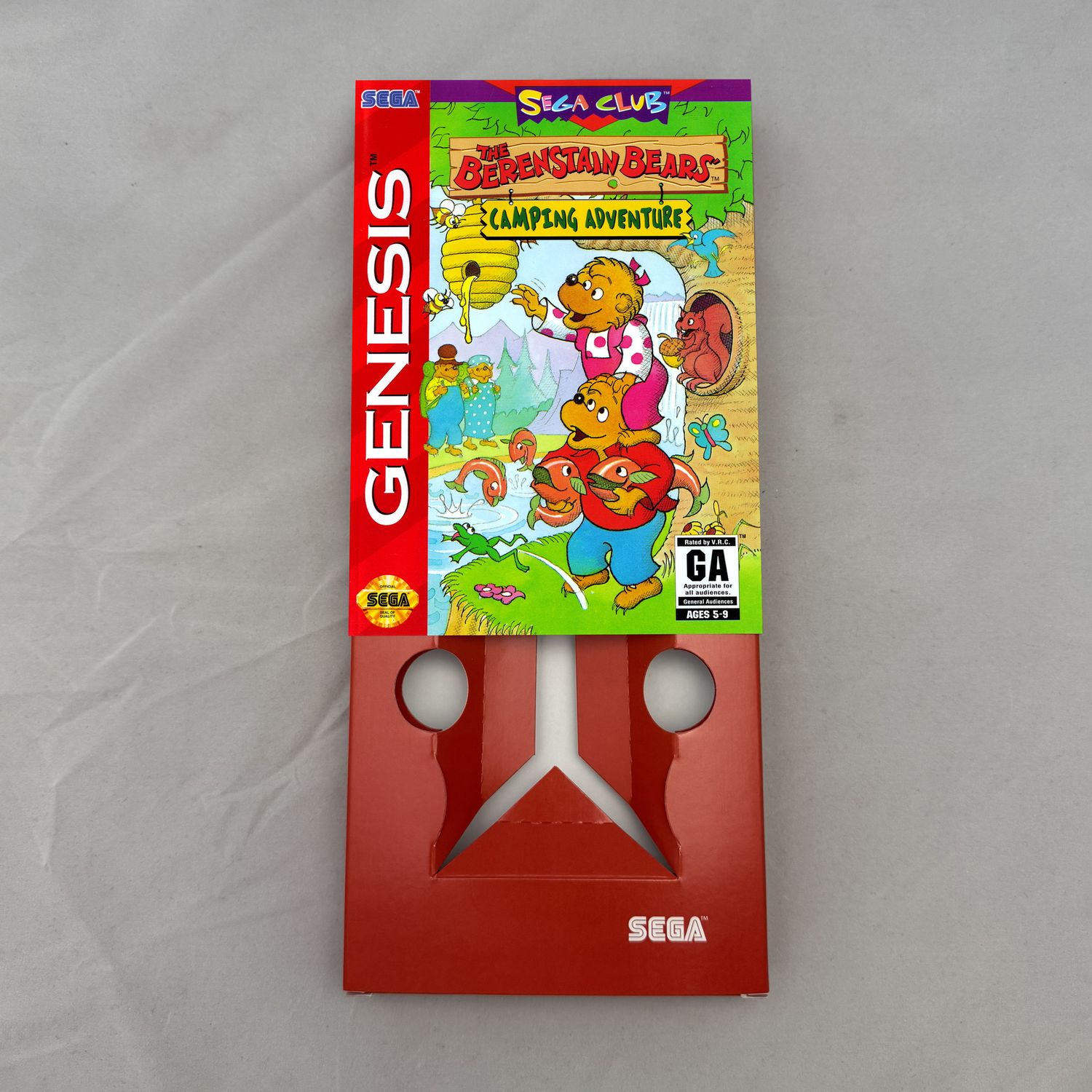 The Berenstain Bears&#39; Camping Adventure | NTSC | Sega Genesis | Genesis | En | Reproduction Box and Inner Tray