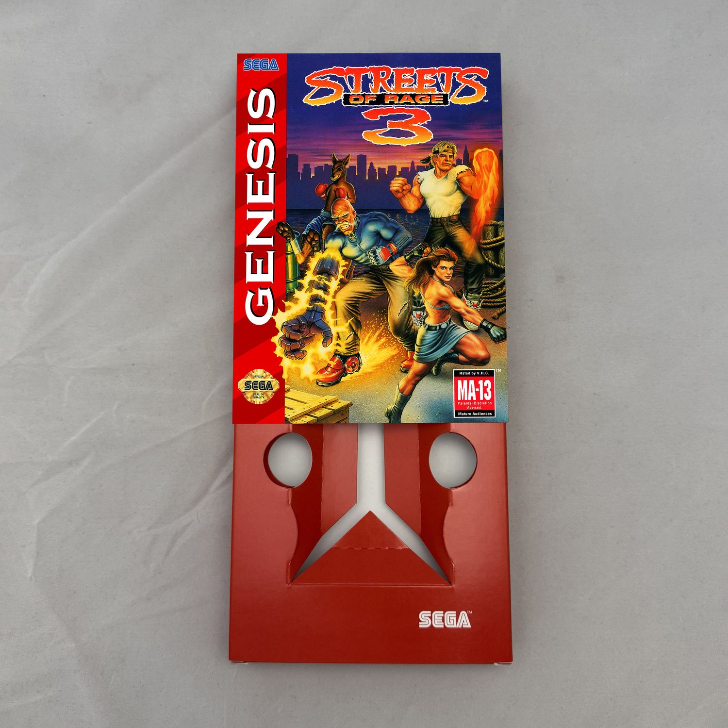 Streets of Rage 3 | NTSC | Sega Genesis | Genesis | En | Reproduction Box and Inner Tray