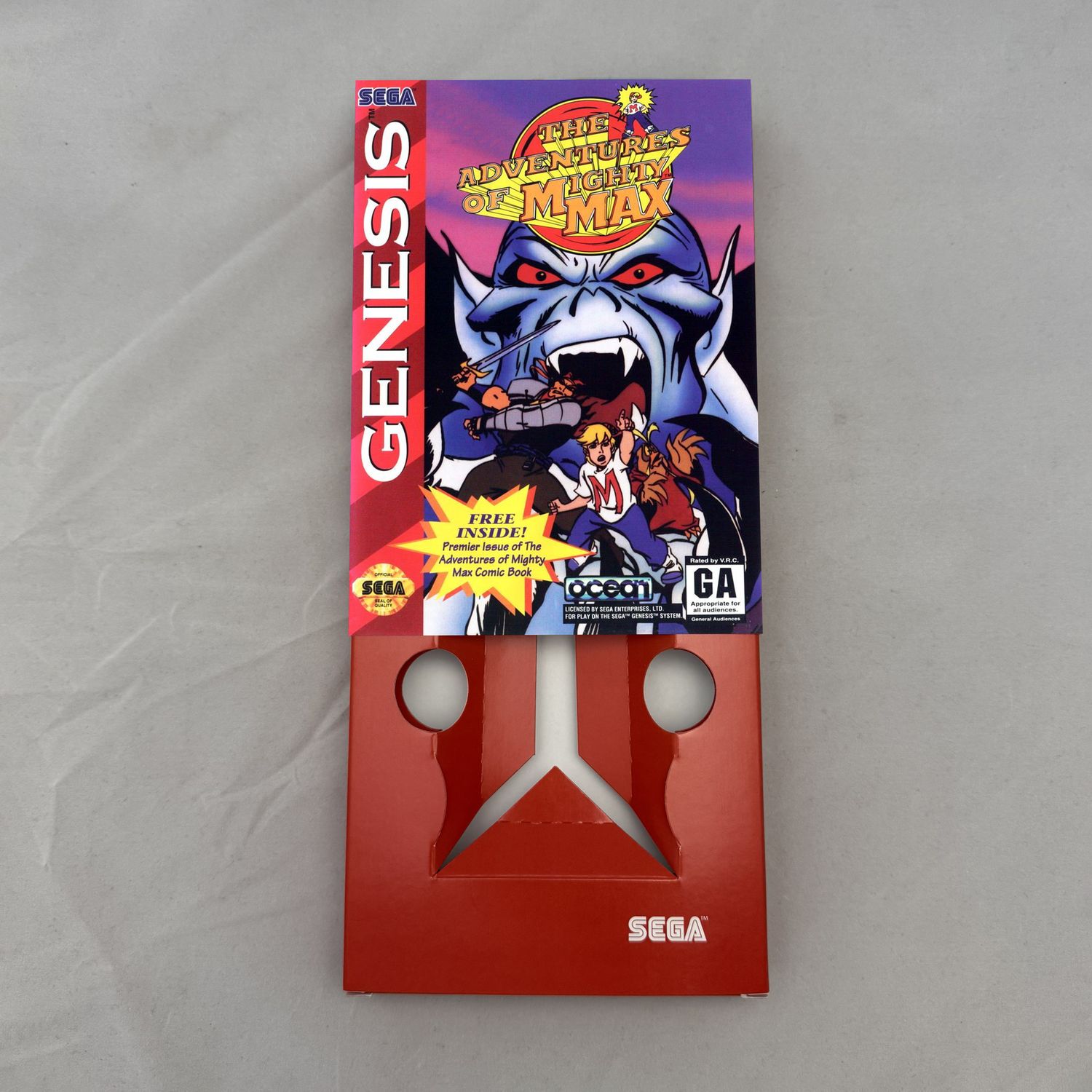 The Adventures of Mighty Max | NTSC | Sega Genesis | Genesis | En | Reproduction Box and Inner Tray