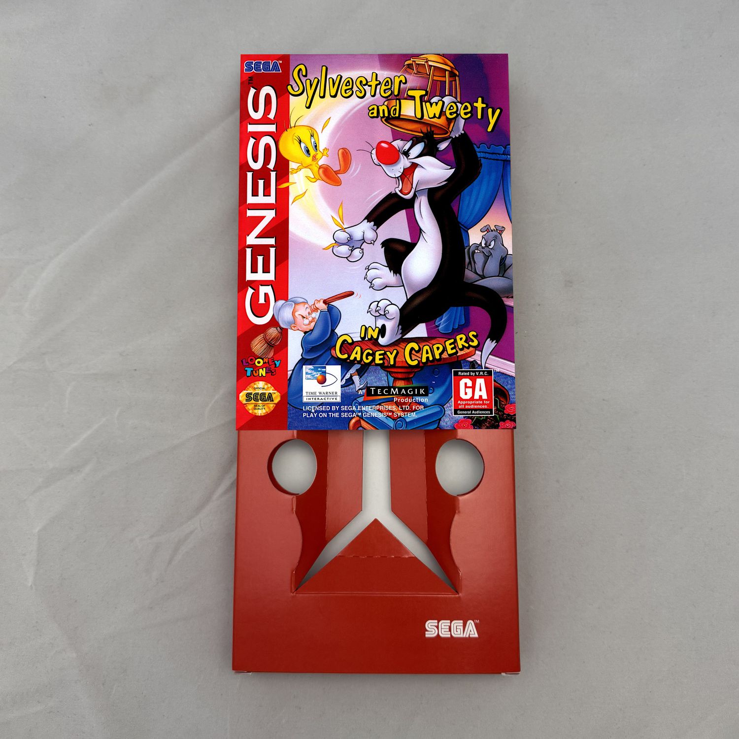 Sylvester and Tweety in Cagey Capers | NTSC | Sega Genesis | Genesis | En | Reproduction Box and Inner Tray