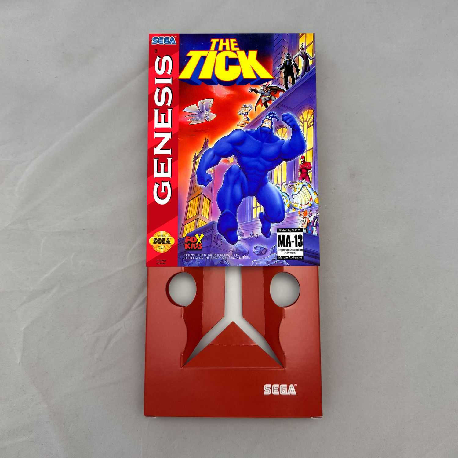 The Tick | NTSC | Sega Genesis | Genesis | En | Reproduction Box and Inner Tray