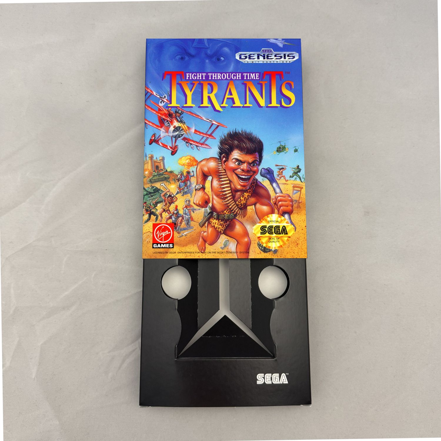 Tyrants: Fight Through Time | NTSC | Sega Genesis | Genesis | En | Reproduction Box and Inner Tray