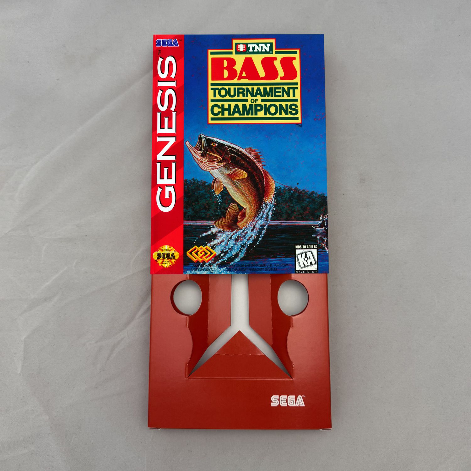 TNN Bass Tournament of Champions | NTSC | Sega Genesis | Genesis | En | Reproduction Box and Inner Tray