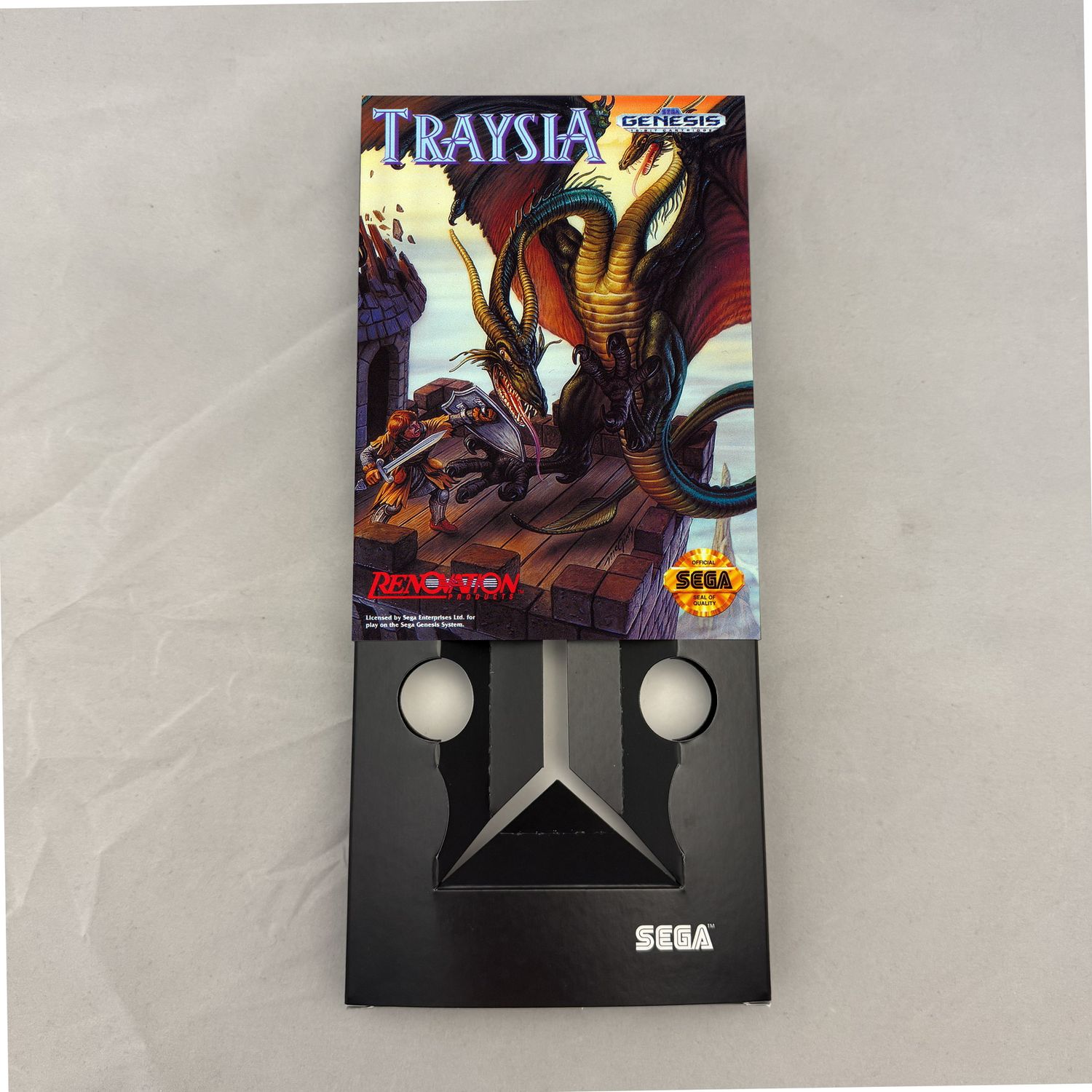 Traysia | NTSC | Sega Genesis | Genesis | En | Reproduction Box and Inner Tray