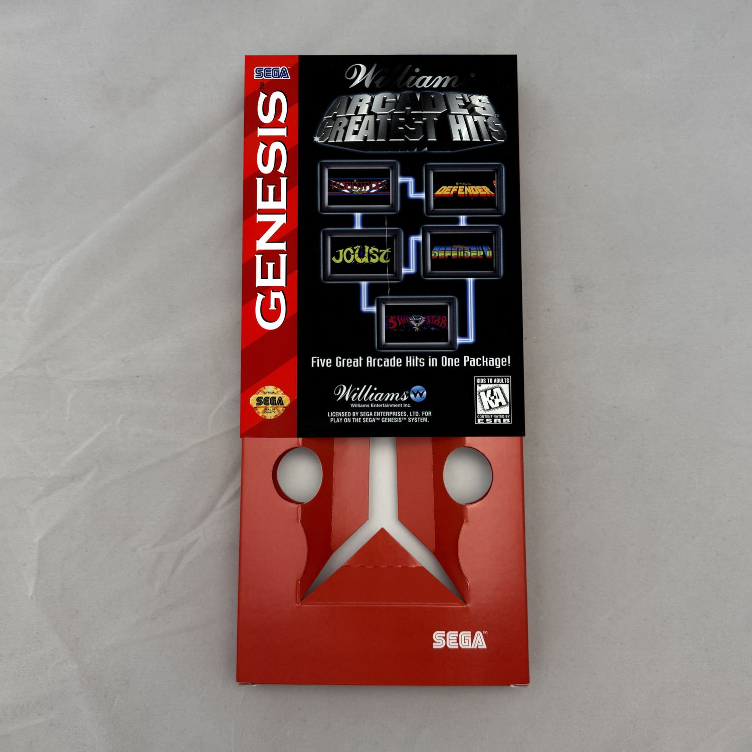 Williams Arcade&#39;s Greatest Hits | NTSC | Sega Genesis | Genesis | En | Reproduction Box and Inner Tray