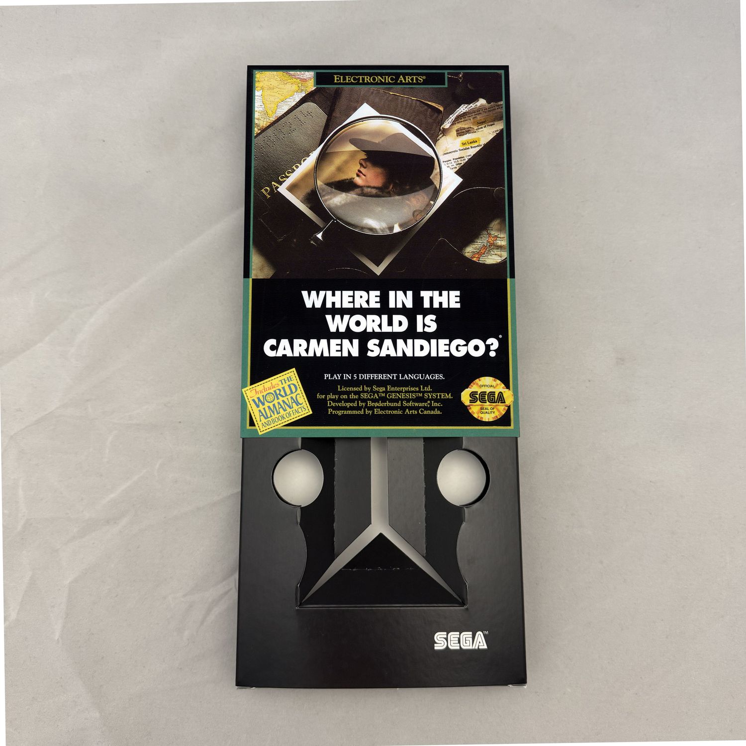 Where in the World Is Carmen Sandiego? | NTSC | Sega Genesis | Genesis | En | Reproduction Box and Inner Tray
