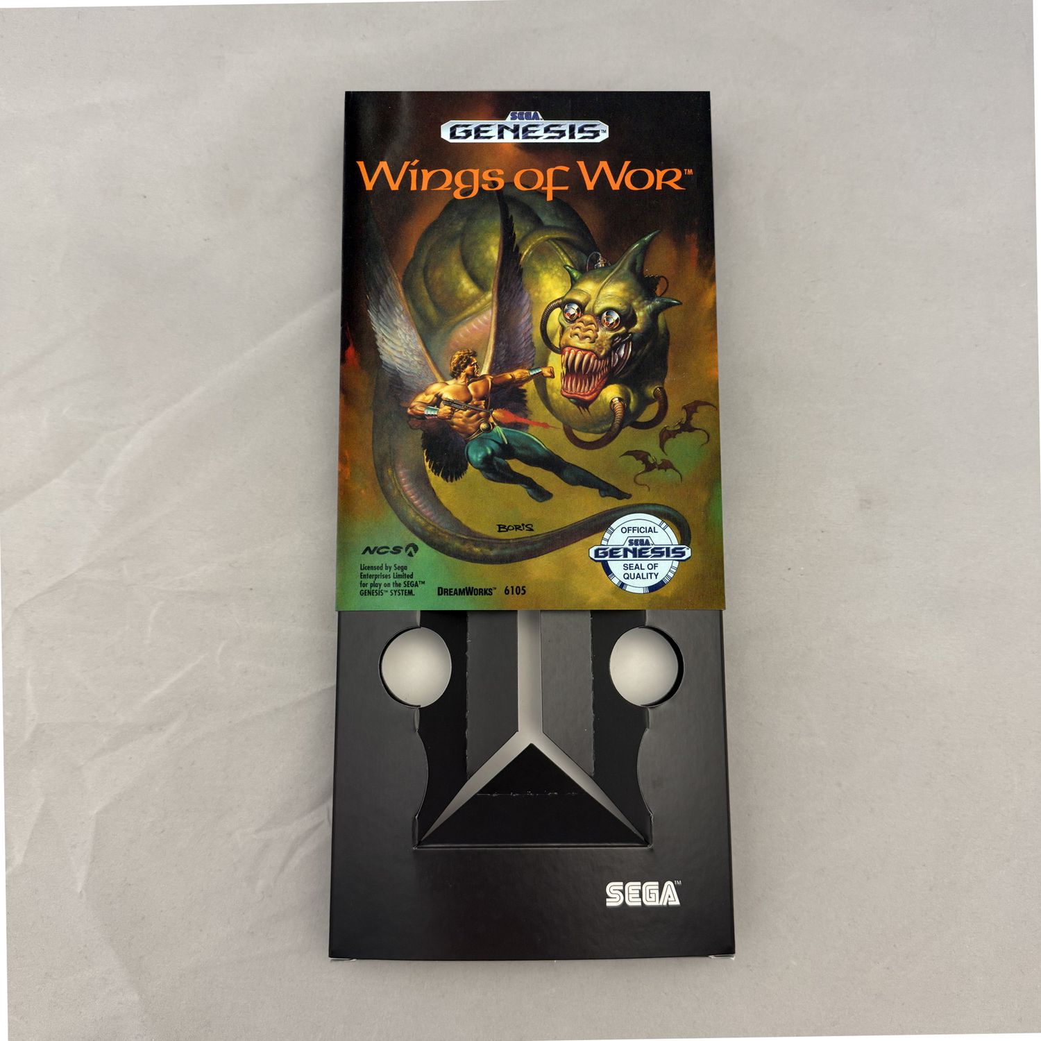 Wings of Wor | NTSC | Sega Genesis | Genesis | En | Reproduction Box and Inner Tray