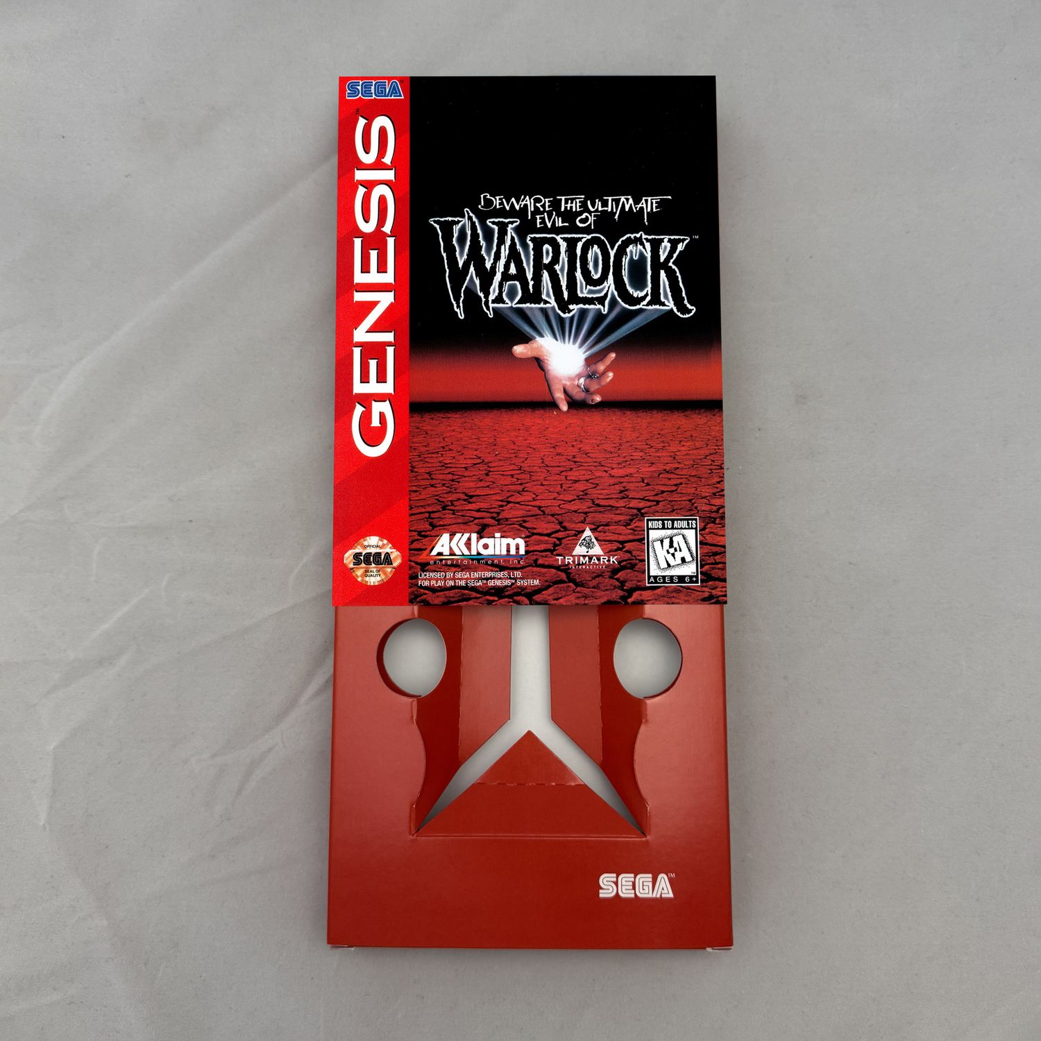 Warlock | NTSC | Sega Genesis | Genesis | En | Reproduction Box and Inner Tray