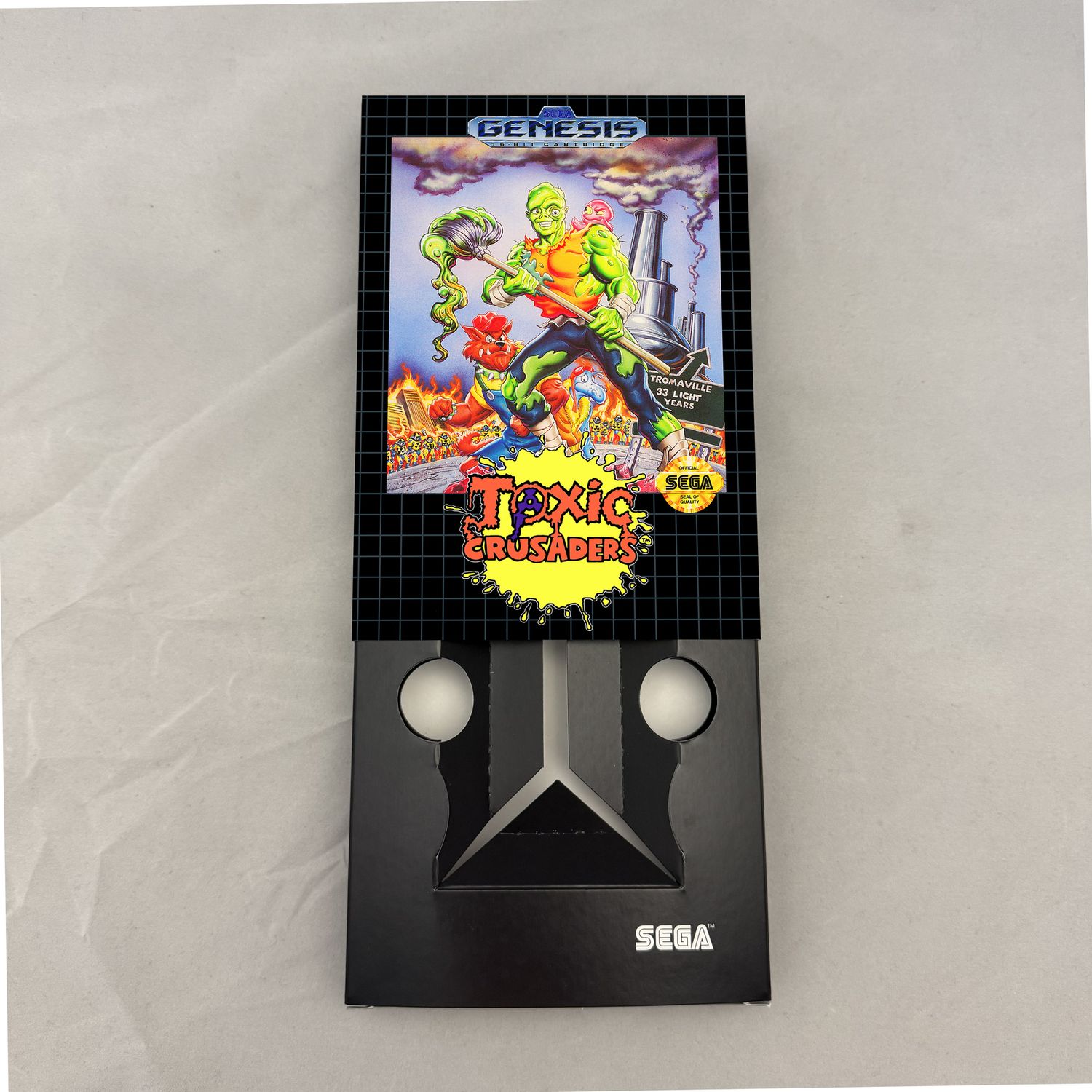 Toxic Crusaders | NTSC | Sega Genesis | Genesis | En | Reproduction Box and Inner Tray