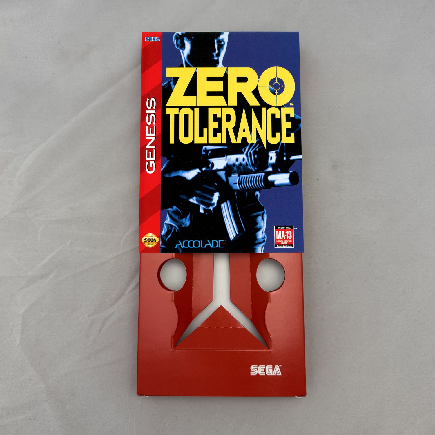 Zero Tolerance | NTSC | Sega Genesis | Genesis | En | Reproduction Box and Inner Tray