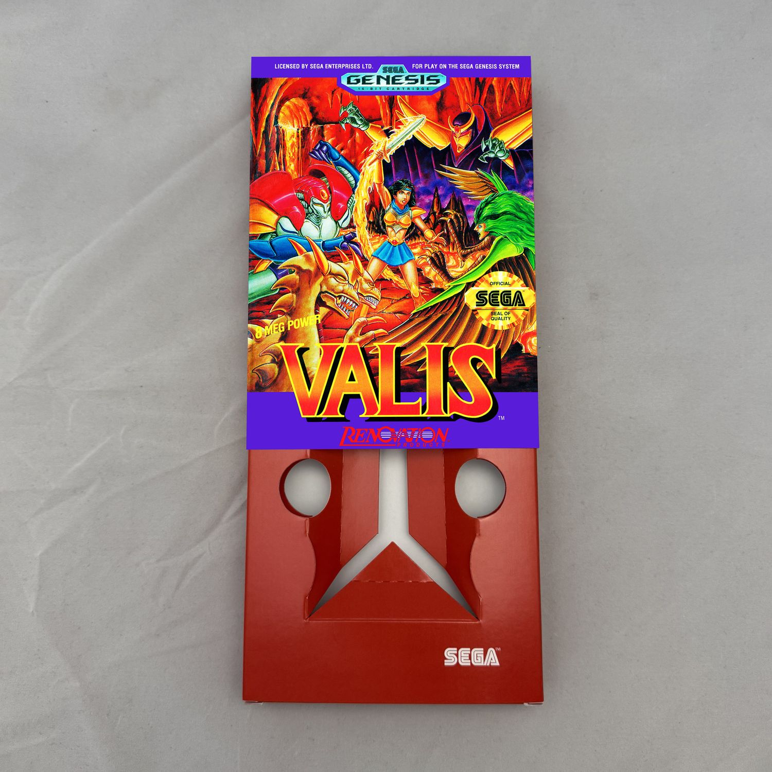 Valis - The Fantasm Soldier | NTSC | Sega Genesis | Genesis | En | Reproduction Box and Inner Tray