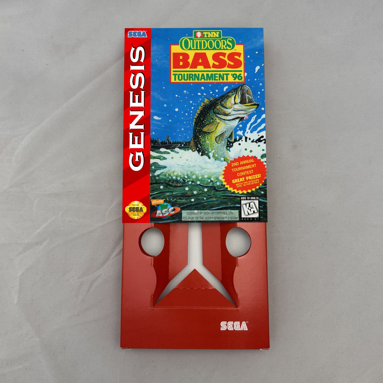TNN Outdoors Bass Tournament &#39;96 | NTSC | Sega Genesis | Genesis | En | Reproduction Box and Inner Tray