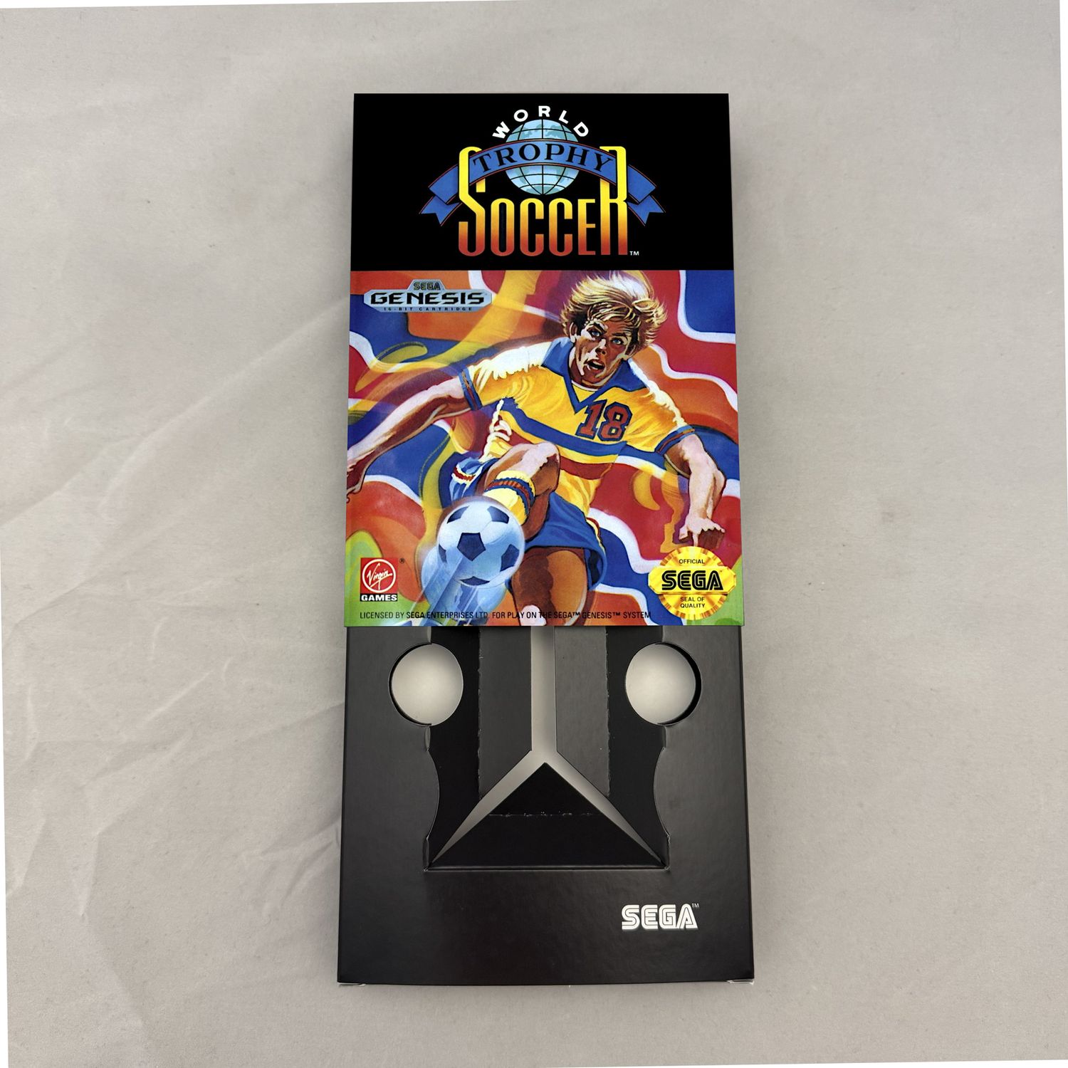 World Trophy Soccer | NTSC | Sega Genesis | Genesis | En | Reproduction Box and Inner Tray