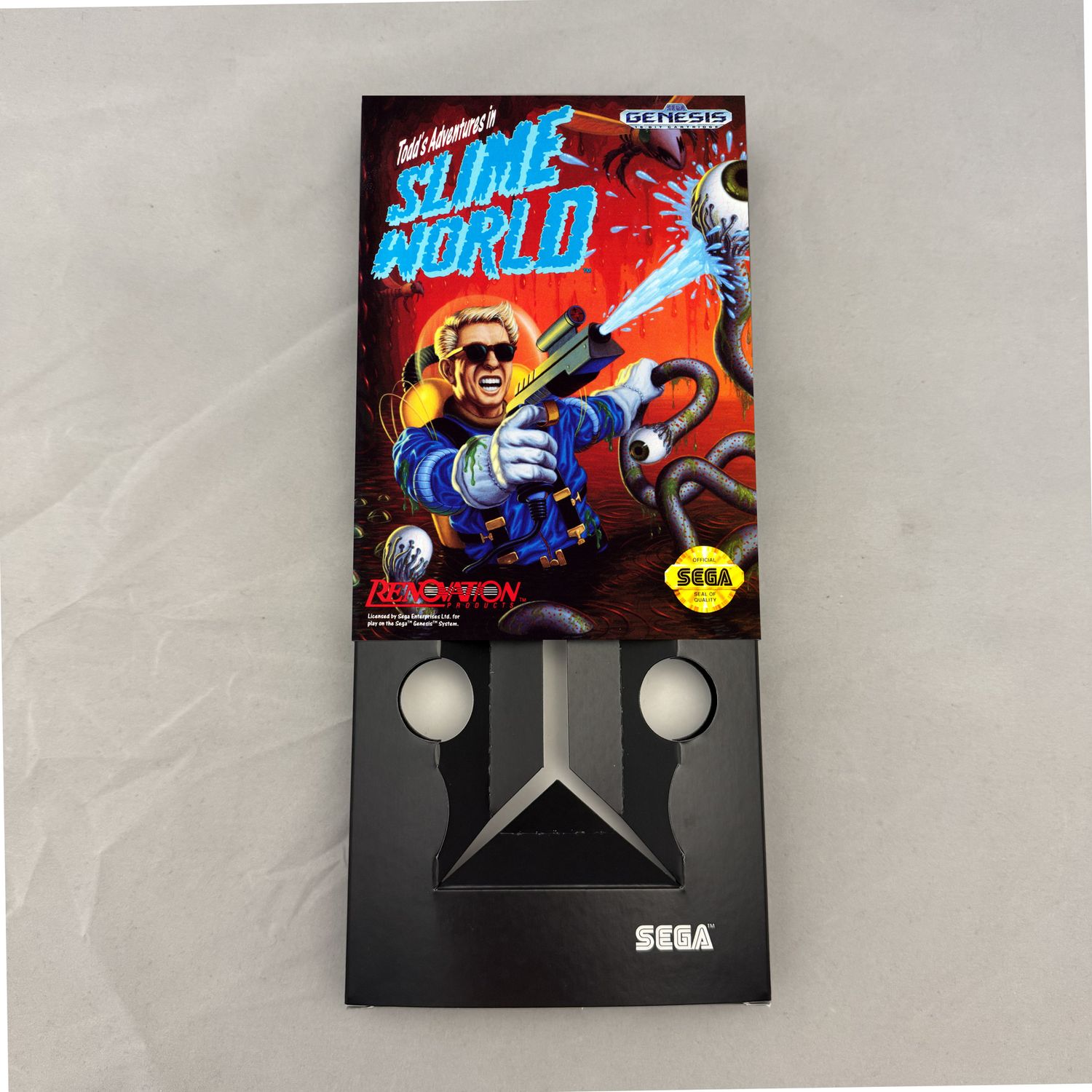 Todd&#39;s Adventures in Slime World | NTSC | Sega Genesis | Genesis | En | Reproduction Box and Inner Tray