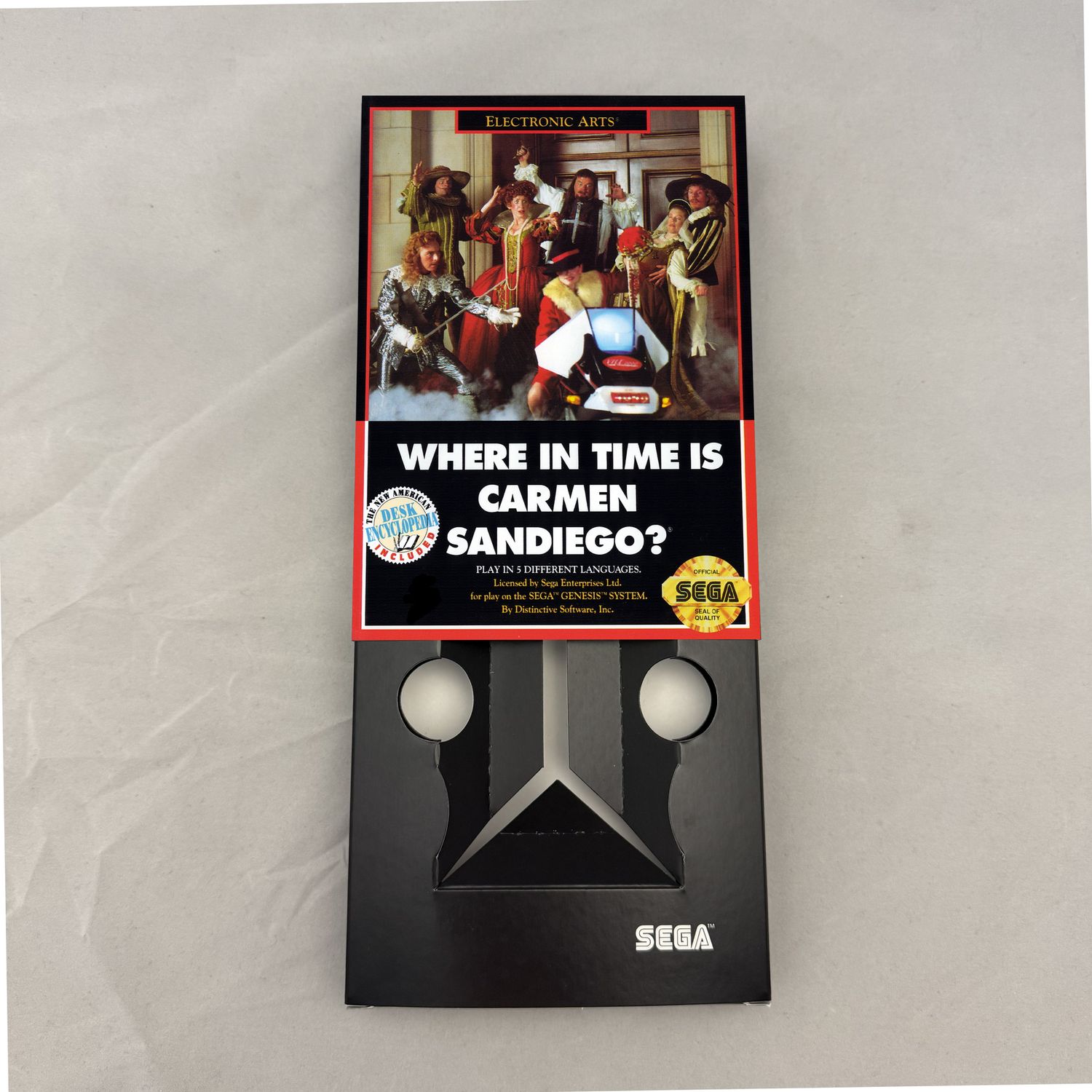 Where in Time Is Carmen Sandiego? | NTSC | Sega Genesis | Genesis | En | Reproduction Box and Inner Tray