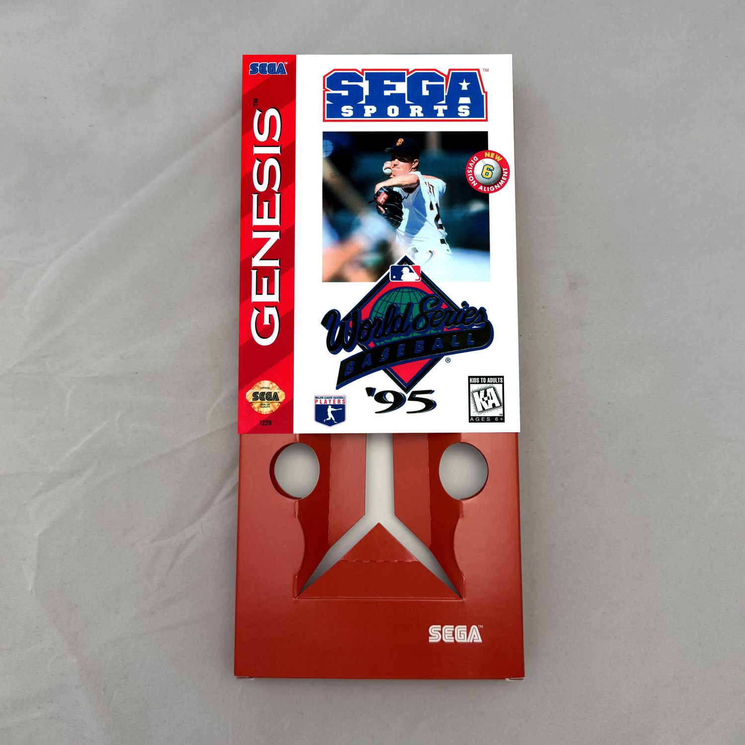 World Series Baseball &#39;95 | NTSC | Sega Genesis | Genesis | En | Reproduction Box and Inner Tray